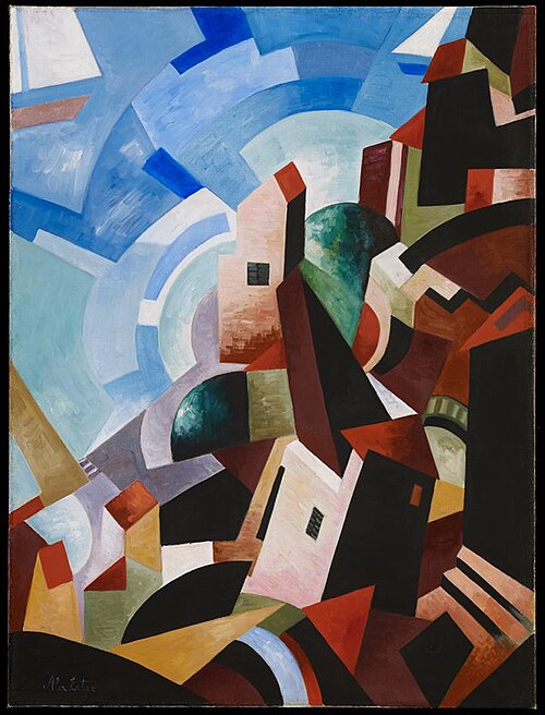 Italian Town by the Sea, 1917, Alexandra Exter
