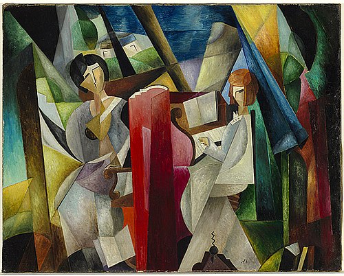 The music lesson, , Alexandra Exter