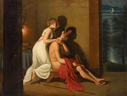 L'Origine de la peinture, 1808, Jean-Louis Ducis