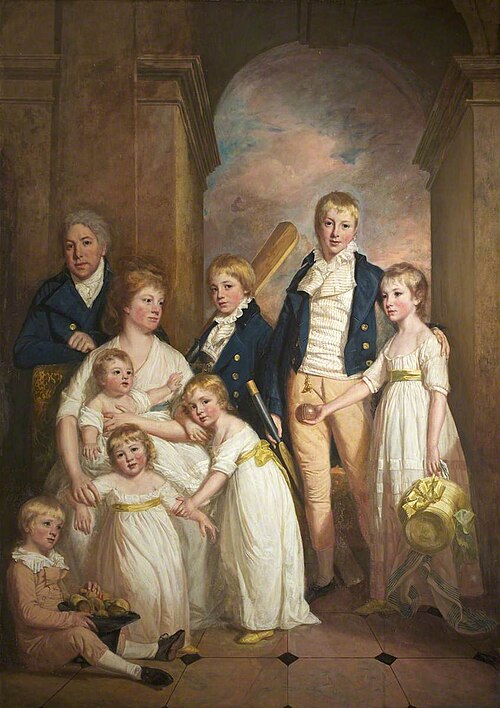Thomas Tyndall with Wife and Children, 1800, Thomas Beach