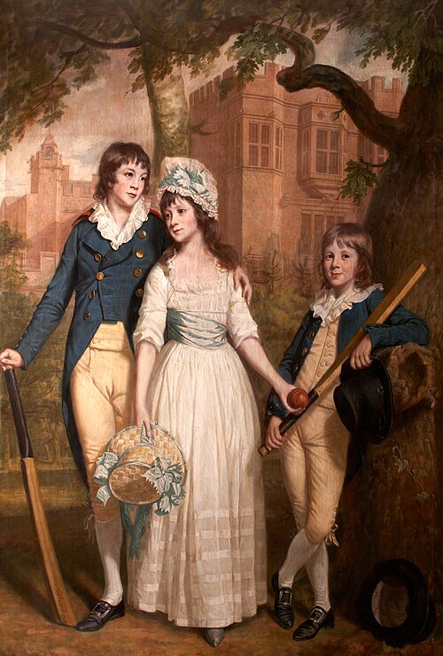 William, Mary Ann, and John de la Pole as Children, 1793, Thomas Beach