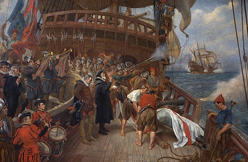 Burial of Admiral Drake, 1899, Thomas Davidson