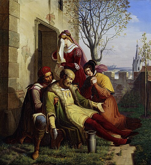 Der Tod des Götz von Berlichingen, 1839, Leopold Schulz