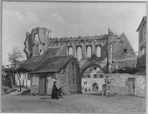 Der Rathof in Speyer von Norden, 1790, Franz Stöber