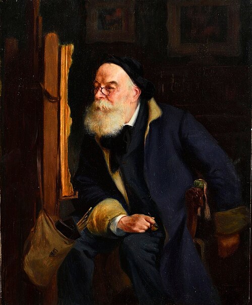 Autoportrait dans l'atelier, 1903, Julien Thibaudeau