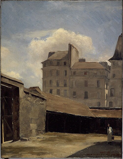 Ancien Hôtel-Dieu, cour des cuisines, 1882, Charles Alexis Apoil