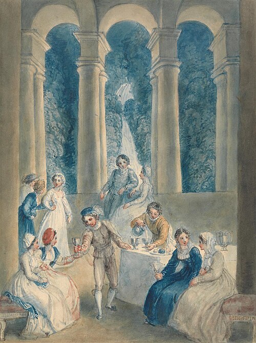 The Tenth Day of the Decameron, 1825, Thomas Stothard