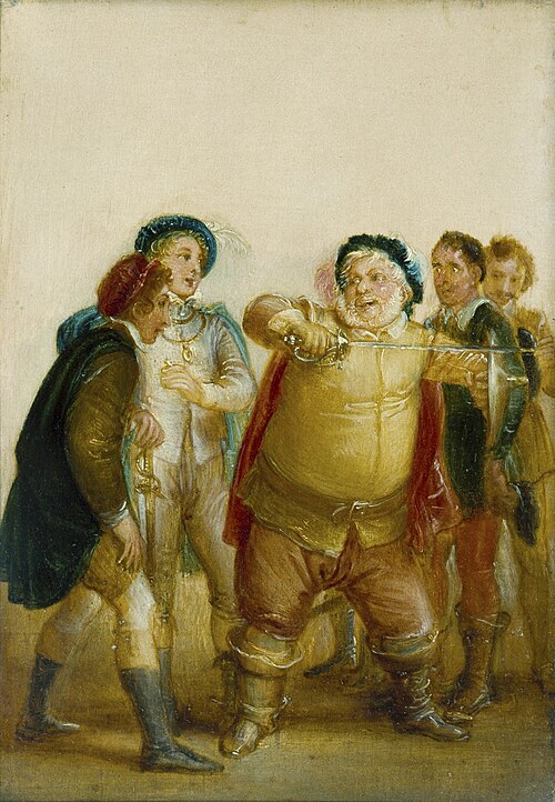 Falstaff Describing the Fight at Gadshill, 1827, Thomas Stothard