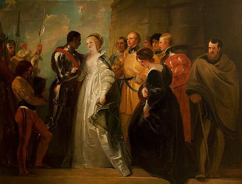 'Othello', Act II, Scene 1, the Return of Othello (from the Boydell series), , Thomas Stothard