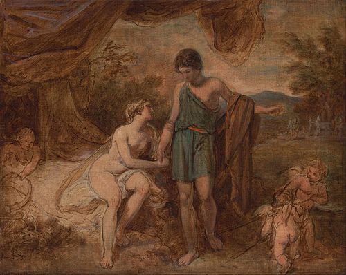 An Unfinished Study of Venus and Adoni, 1810, Thomas Stothard