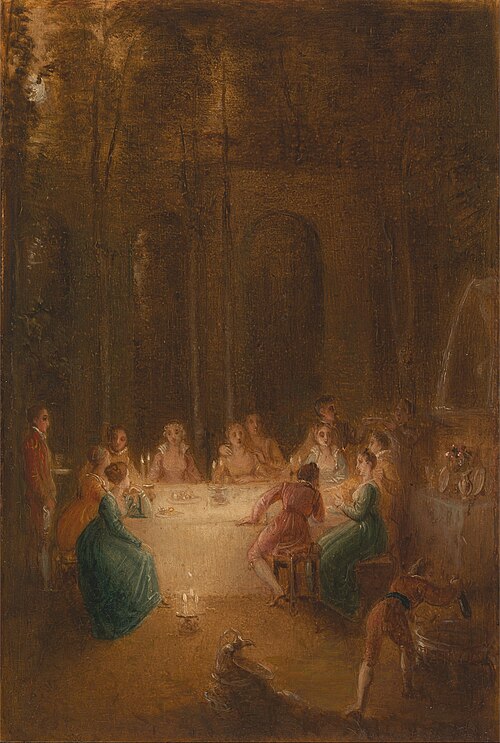 The Supper by the Fountain, 1820, Thomas Stothard
