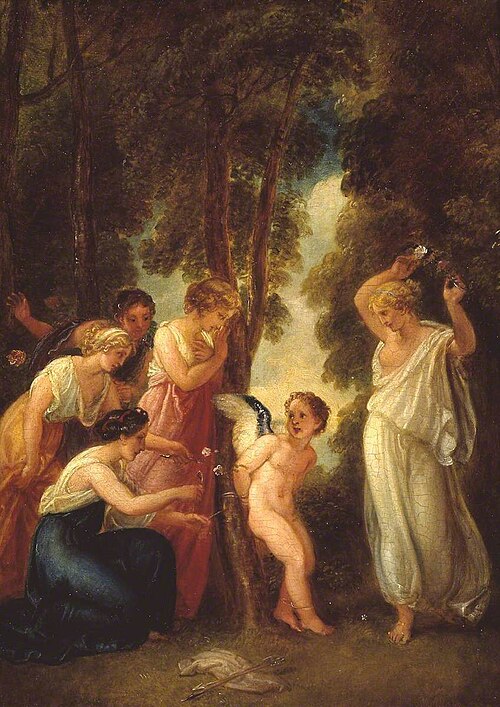 Cupid Bound to a Tree, , Thomas Stothard