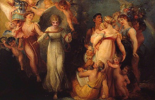 Peace Came Down upon the Earth, , Thomas Stothard