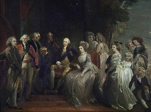 King George III and his Family, 1787, Thomas Stothard
