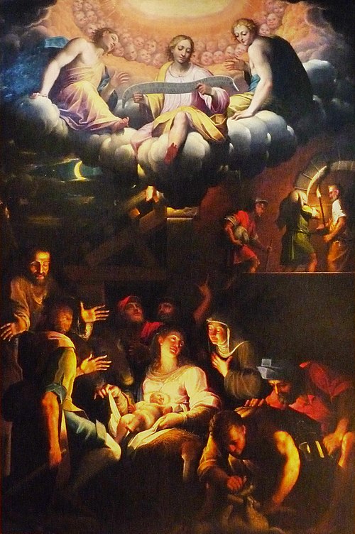 L’Adoration des bergers, 1580, Giovanni Battista Trotti