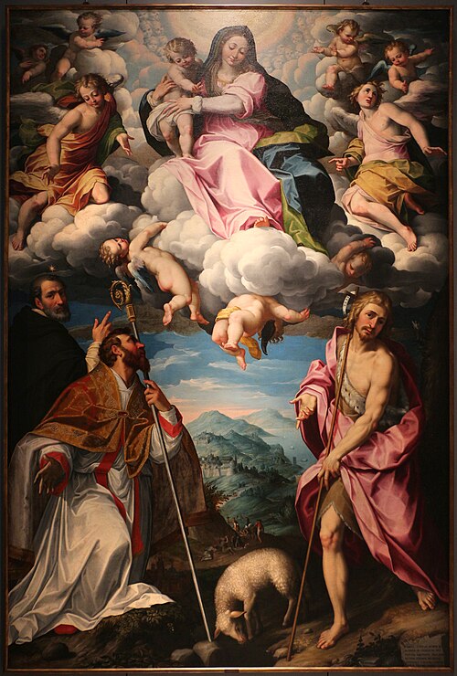 Madonna in Glory, 1590, Giovanni Battista Trotti