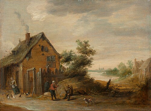 Figures by a Cottage, 1650, Thomas van Apshoven