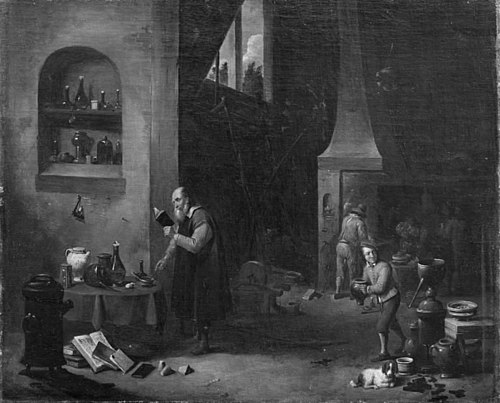 Laboratory Worker in his Laboratory, 1650, Thomas van Apshoven