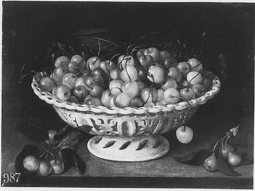 Still Life of Cherries in a Bowl, 1620, Fede Galizia