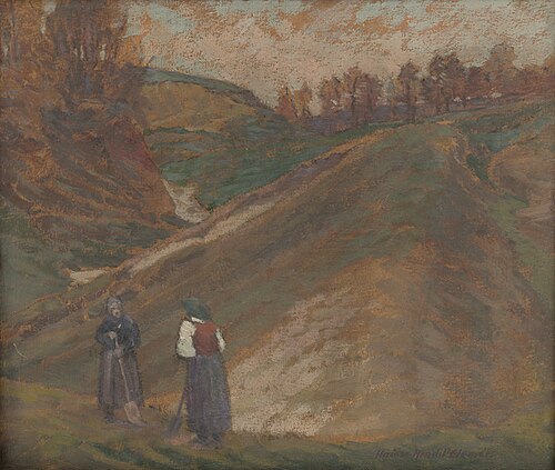 Výjav z Haliča, 1906, Elemír Halász-Hradil