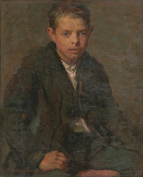 Podobizeň robotníckeho chlapca, 1907, Elemír Halász-Hradil