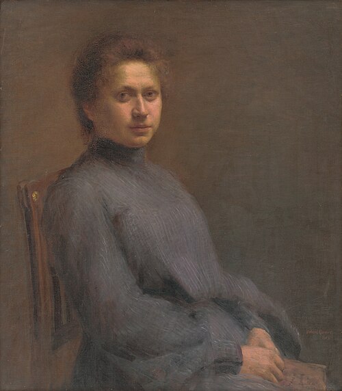 Portrét umelcovej ženy, 1903, Elemír Halász-Hradil