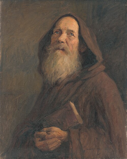 Štúdia mnícha, 1889, Elemír Halász-Hradil