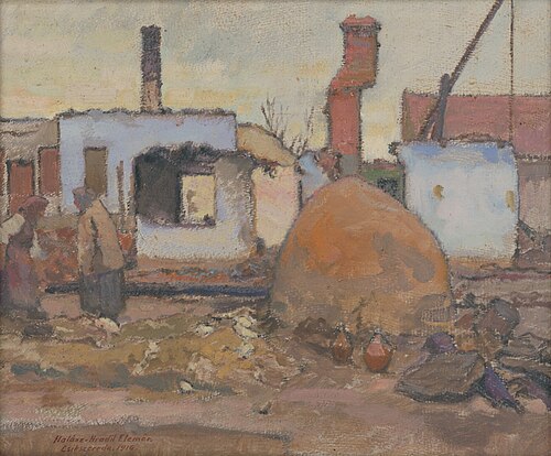 Po prechode frontu, 1916, Elemír Halász-Hradil