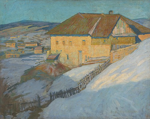 Zimná krajina, 1909, Elemír Halász-Hradil