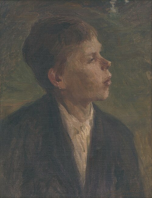 Sedliacky chlapec, 1902, Elemír Halász-Hradil