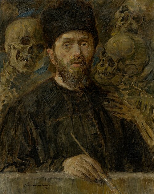 Vlastná podobizeň, 1923, Elemír Halász-Hradil
