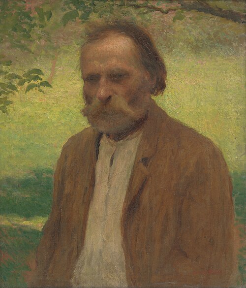 Starec v plenéri, 1908, Elemír Halász-Hradil