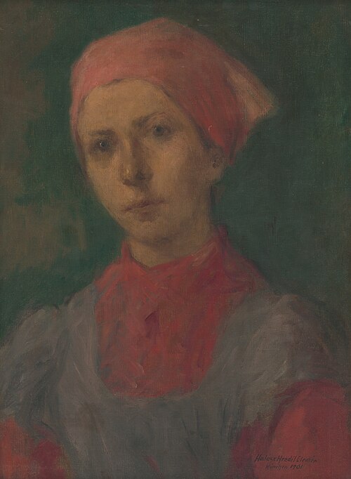Sedliacke dievča, 1901, Elemír Halász-Hradil