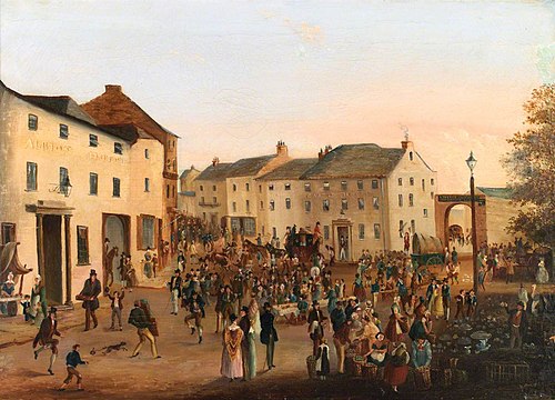 High Street, Bangor, 1860, S. Hughes