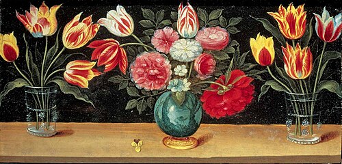 Still life of flowers., 1650, Ambrosius Brueghel