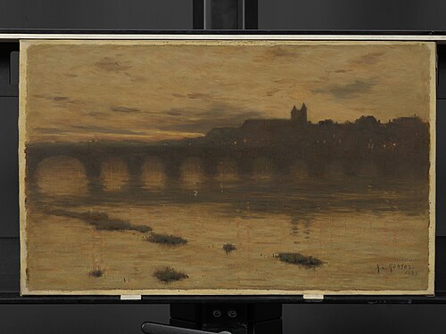 Maastricht by evening, 1889, Antonie Louis Koster