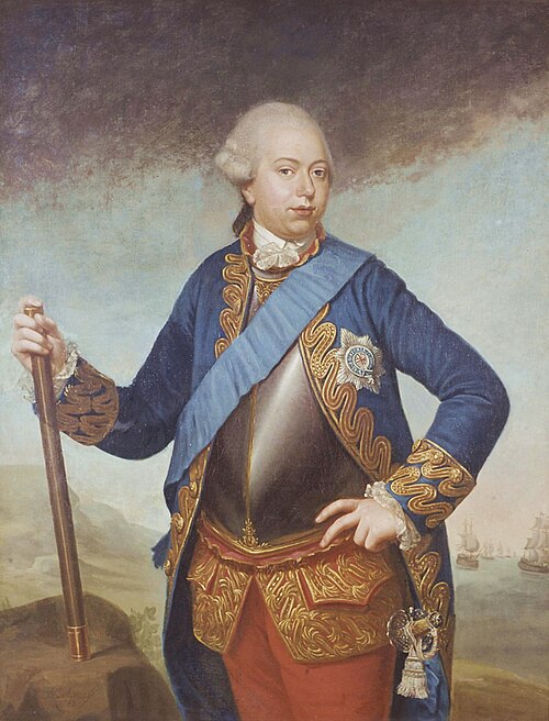 Portrait of Willem V van Oranje-Nassau (1748-1806), 1788, Benjamin Samuel Bolomey