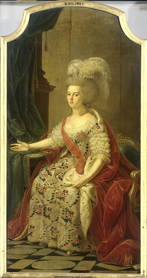 Frederika Sophia Wilhelmina of Prussia (1751-1820), Wife of Prince Willem V, 1770, Benjamin Samuel Bolomey