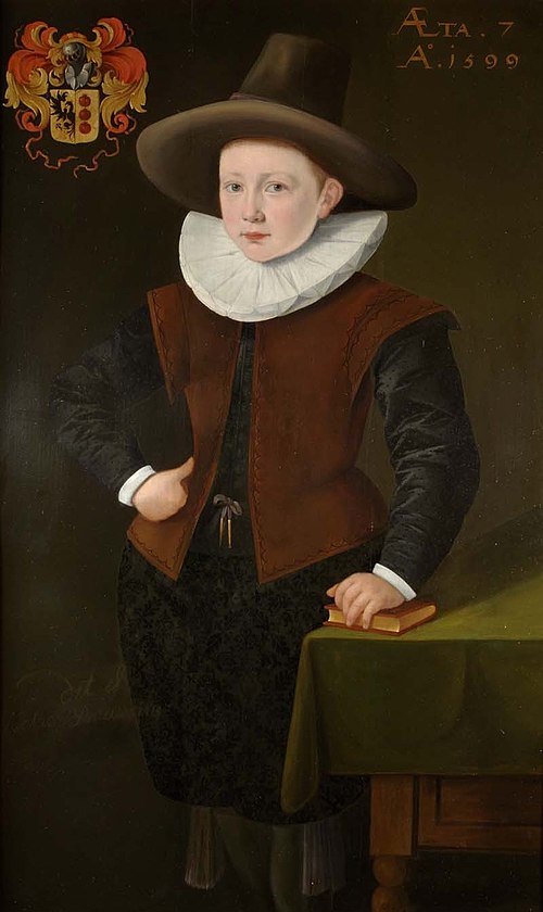 Portrait of Hector van Bouricius, 1599, Hans de Clercq