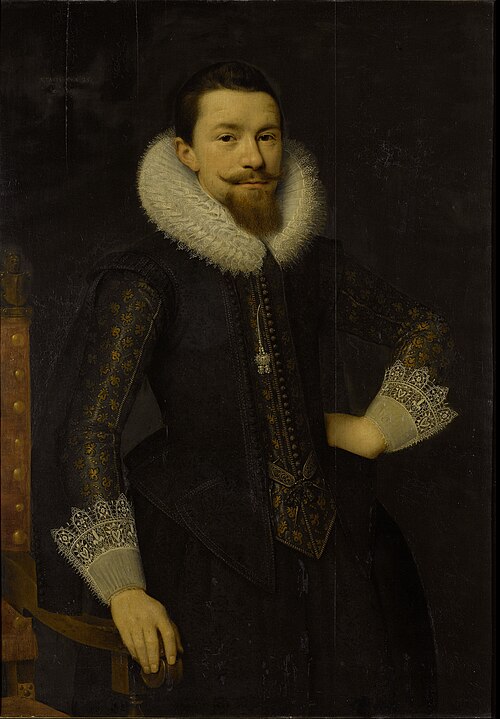 Portrait of Pieter Boudaen Courten (1594-1668), 1619, Salomon Mesdach