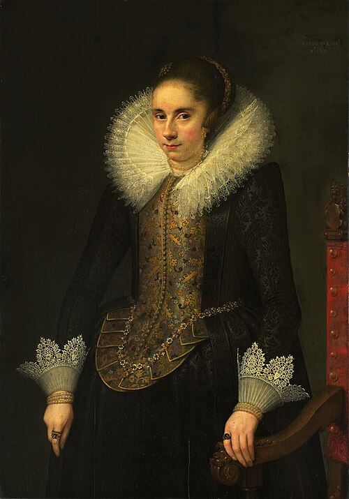Portrait of Catharina Fourmenois (1598-1665), 1619, Salomon Mesdach