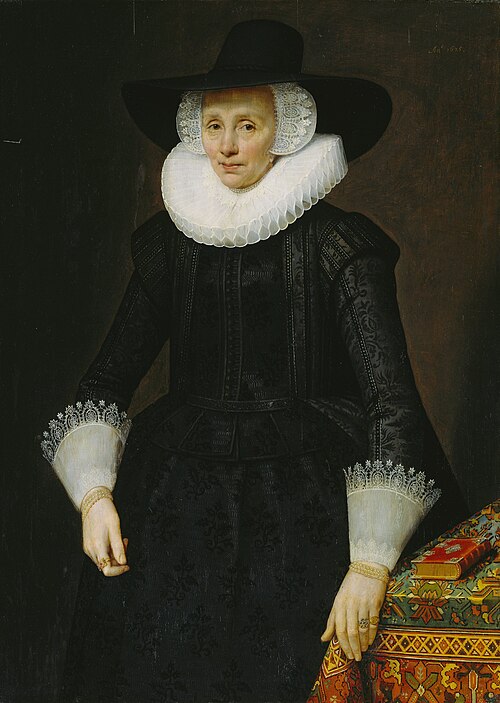 Portrait of Margarita Courten (1564-1640), 1625, Salomon Mesdach