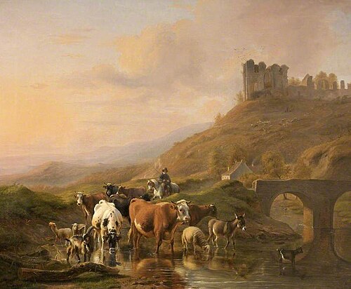 Landscape with Cattle, 1834, Louis-Pierre Verwee