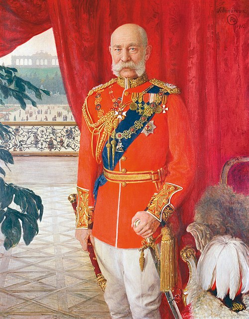 Kaiser Franz Joseph I. in der Galauniform eines britischen Feldmarschalls, 1913, Tom Dreger