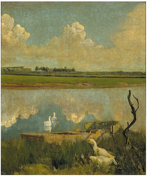 Oies sur la Lys, 1903, Valerius De Saedeleer