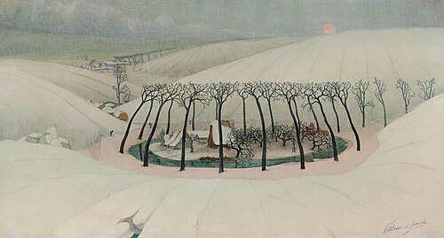 Une Ferme dans la vallée, 1916, Valerius De Saedeleer