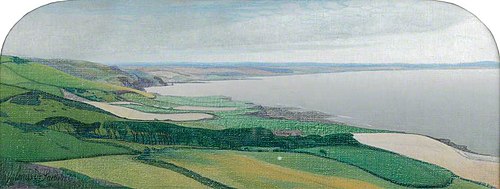 Coastal Landscape near Aberystwyth, 1915, Valerius De Saedeleer
