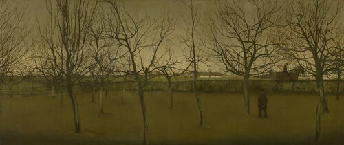 Orchard in winter, 1907, Valerius De Saedeleer
