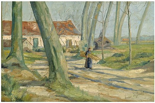 Landscape in Lisseweghe, 1895, Valerius De Saedeleer