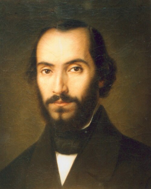 Portretul lui Nicolae Bălcescu, 1851, Gheorghe Tattarescu